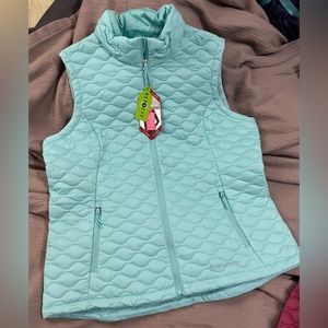 Free Country freecycle quilted Vest XL Aqua Shadow
